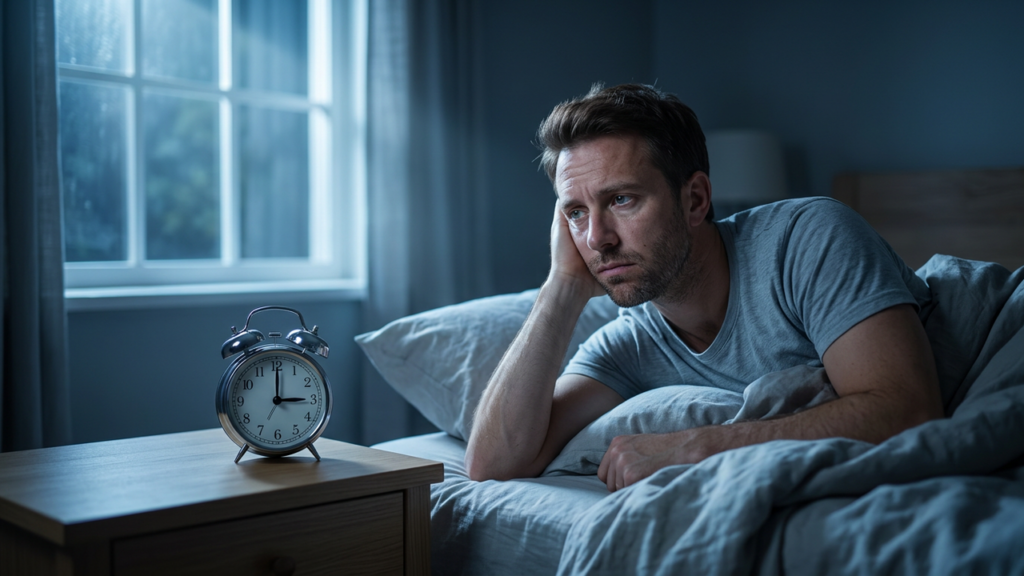 Person awake at 3am - why you wake up at night and how to fix it