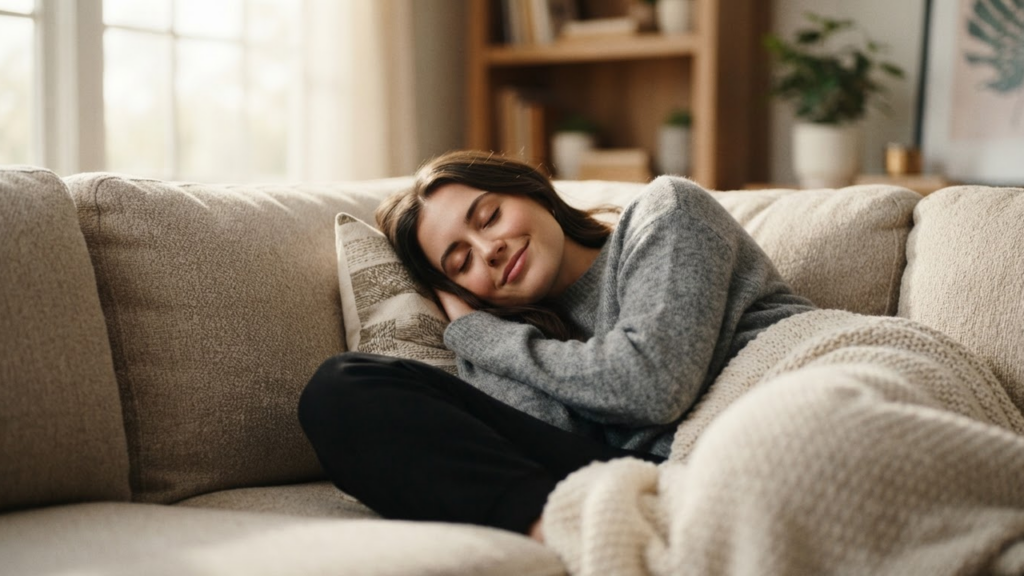 Science of the perfect nap - person resting peacefully